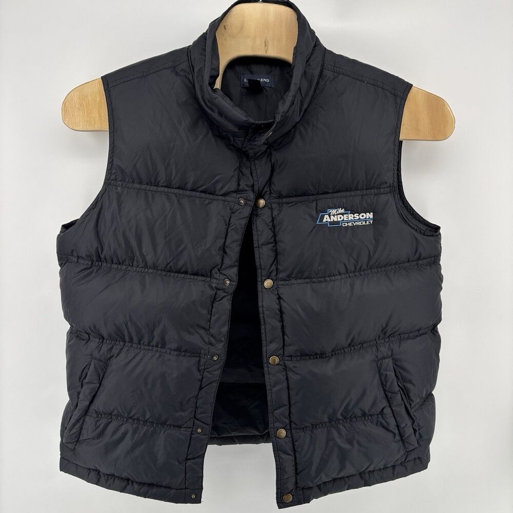 Lands’ End Men’s L Black 80/20 Down Puffer Vest Mike Anderson Chevrolet